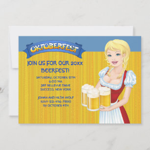 Oktoberfest Bierfest Einladung