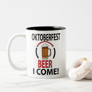 Oktoberfest Bierfest Falknerei - Falconeria Locarn Zweifarbige Tasse