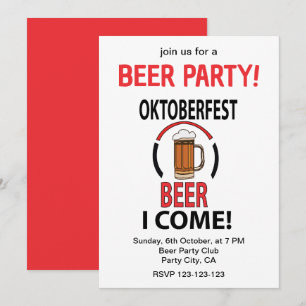 Oktoberfest Bierfest Party Oktoberfest Einladung