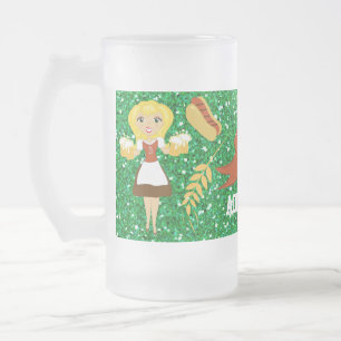 Oktoberfest-Bierkrug - SRF Mattglas Bierglas