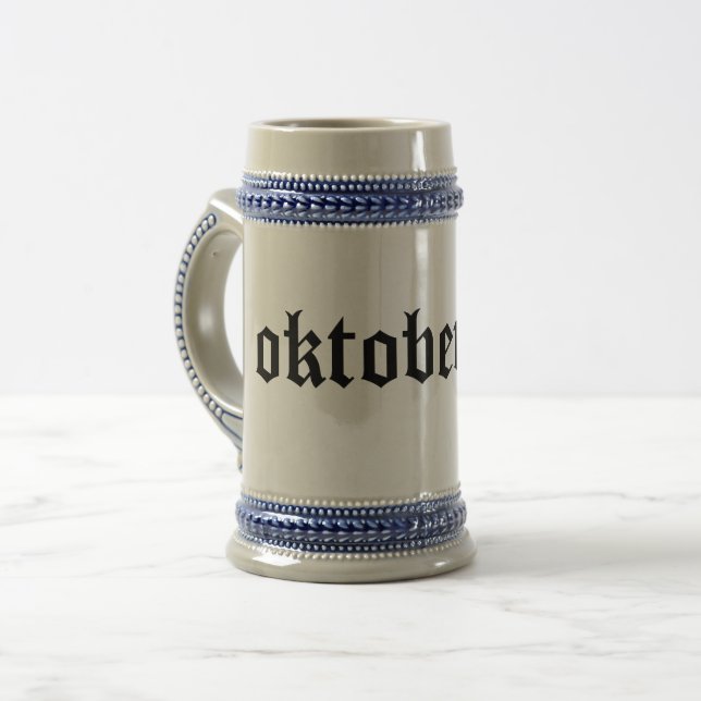 Oktoberfest Bierstein: Funny Oktoberfest Tasse (Vorderseite Links)