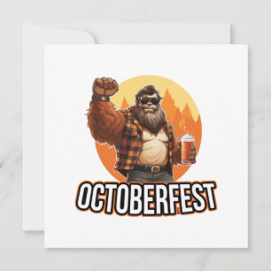 Oktoberfest Bigfoot Einladung