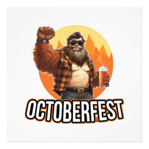 Oktoberfest Bigfoot Fotodruck