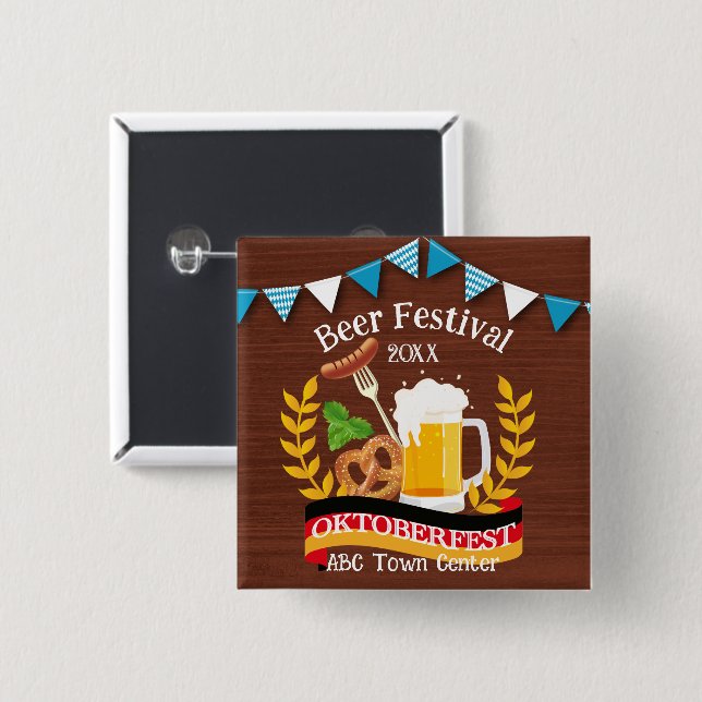 Oktoberfest Button (Vorne & Hinten)