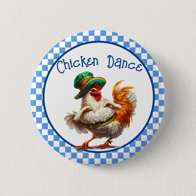 Oktoberfest Chicken Dance Button (Vorderseite)
