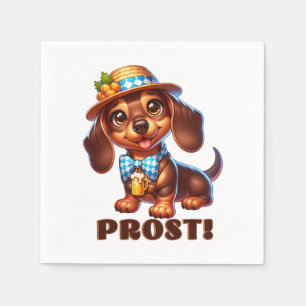 Oktoberfest Dachshund Prost! Serviette