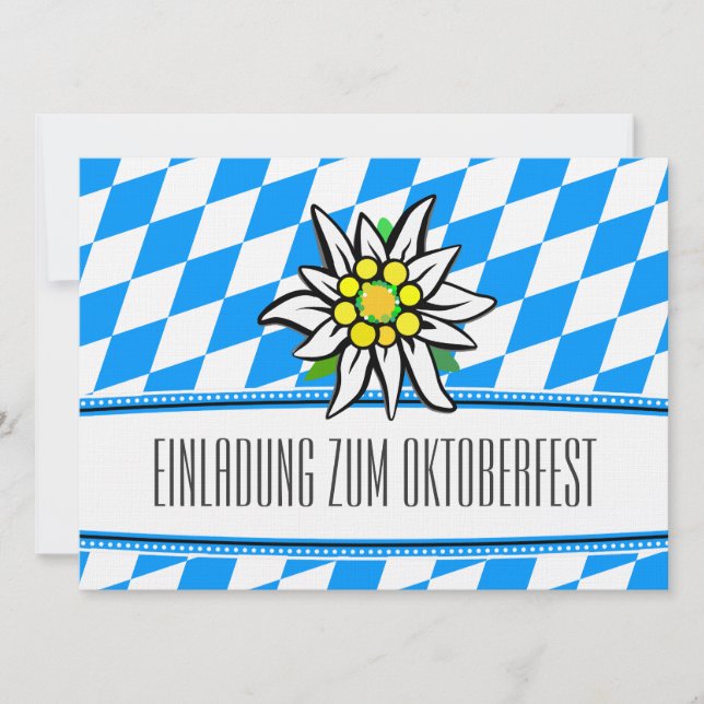 Oktoberfest Einladung (Vorderseite)