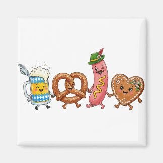 Oktoberfest Gans Lederhosen Bavar Urlaub Magnet