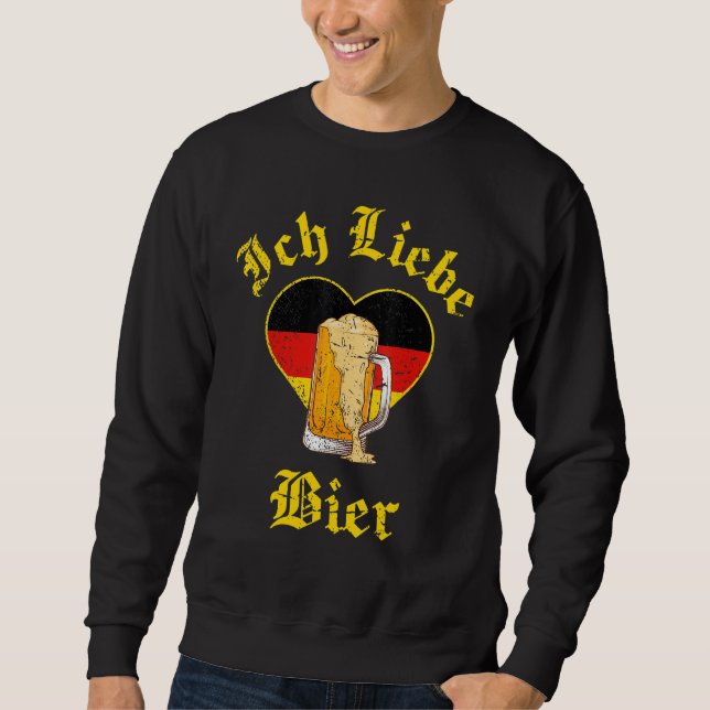 Oktoberfest Ich Liebe Beer Deutsches Bayerisches F Sweatshirt (Vorderseite)
