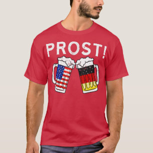 Oktoberfest Männer Frauen Deutscher Flaggenbär T-Shirt