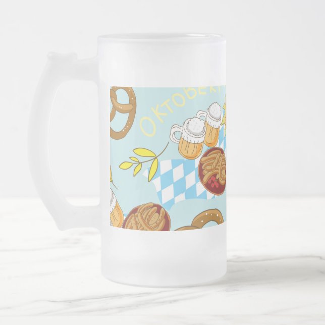 Oktoberfest Mattglas Bierglas (Links)