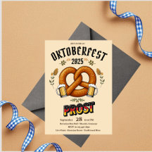 Oktoberfest-Party-Einladung | Bayerisches Bier Pro