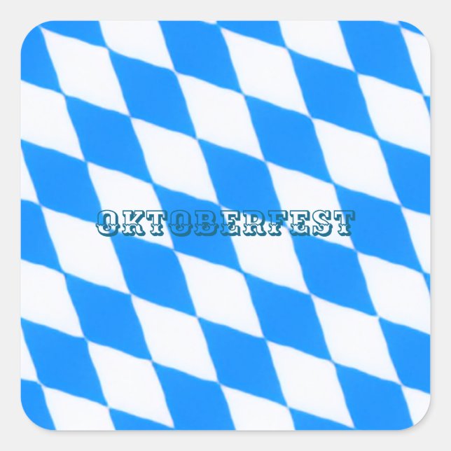 Oktoberfest Quadratischer Aufkleber (Vorderseite)