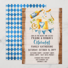 Oktoberfest Rustikales Bayerisches Party Name Einladung