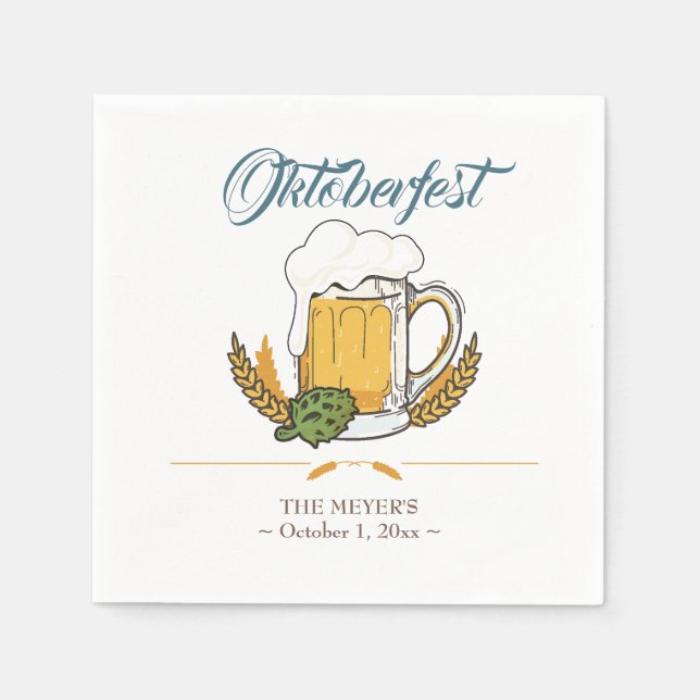 Oktoberfest Serviette (Vorderseite)