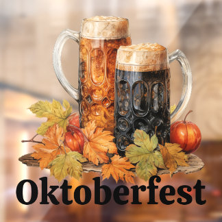 Oktoberfest-Tasse-Fenster Fensteraufkleber