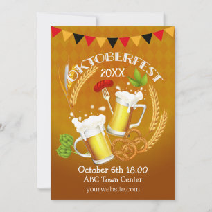 Oktoberfest Toastbier Einladung