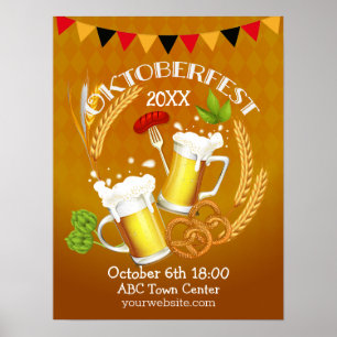 Oktoberfest Toastbier Poster