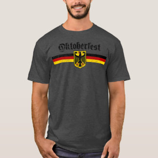 OKTOBERFEST Vintage deutsche Flaggenüberdeckung Ba T-Shirt