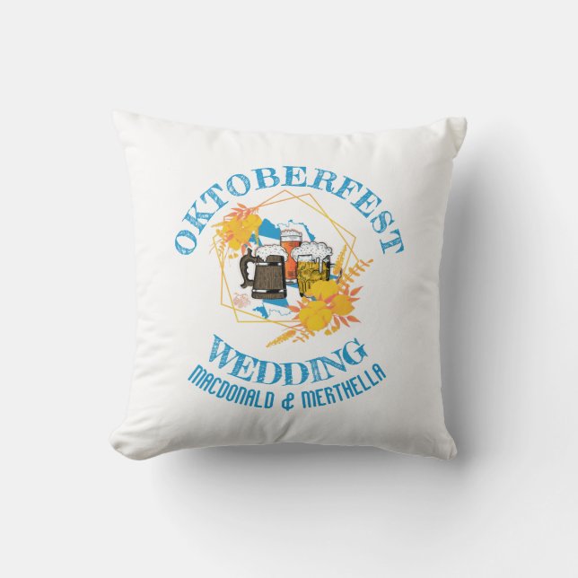 OKTOBERFEST Wedding Kissen (Vorderseite)