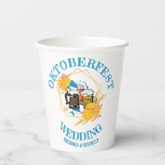 OKTOBERFEST Wedding Pappbecher (Vorderseite)