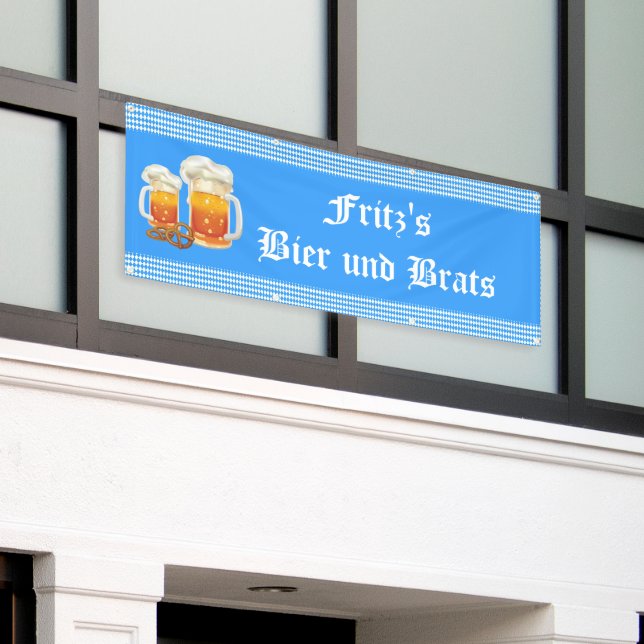Oktoberfest-Werbegeschäft Banner (Äußeres Gebäude)
