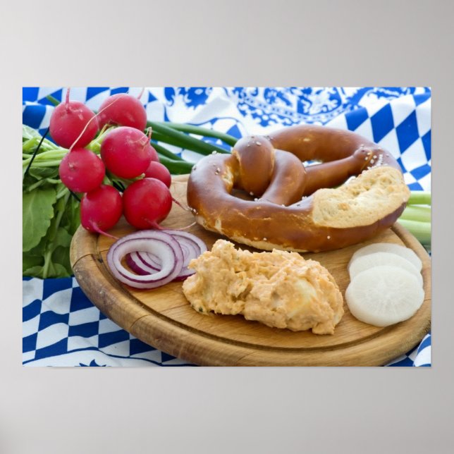 Oktoberfestfrühstück Poster (Vorne)