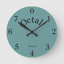 Oktoberuhr lebt dein Leben in Base 8