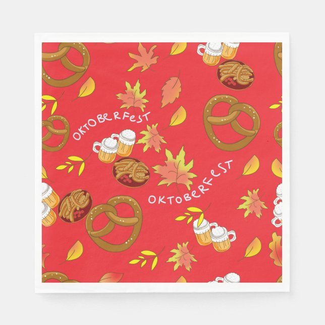 Oktobetfest Serviette (Vorderseite)