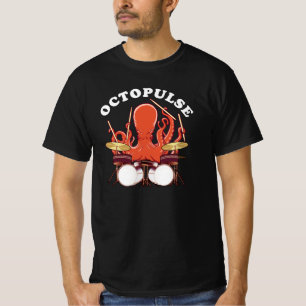 Oktopulose   Octopus Drummer T-Shirt