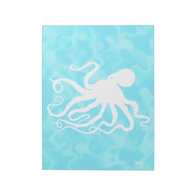 Oktopus - 11" x 8,5" Notepad Notizblock (Rotiert)