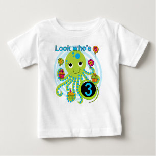 Oktopus 3. Geburtstag T - Shirt und Geschenke