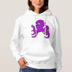 Oktopus als Lehrer mit Laborausrüstung Hoodie