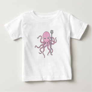 Oktopus als Zauberer mit Trident Baby T-shirt