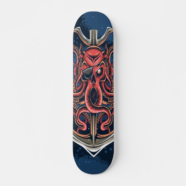 Oktopus-Anker Skateboard (Vorne)