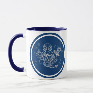 Oktopus Anker Tasse