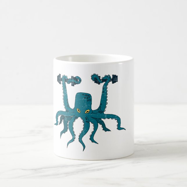 Oktopus ausarbeiten kaffeetasse (Mittel)