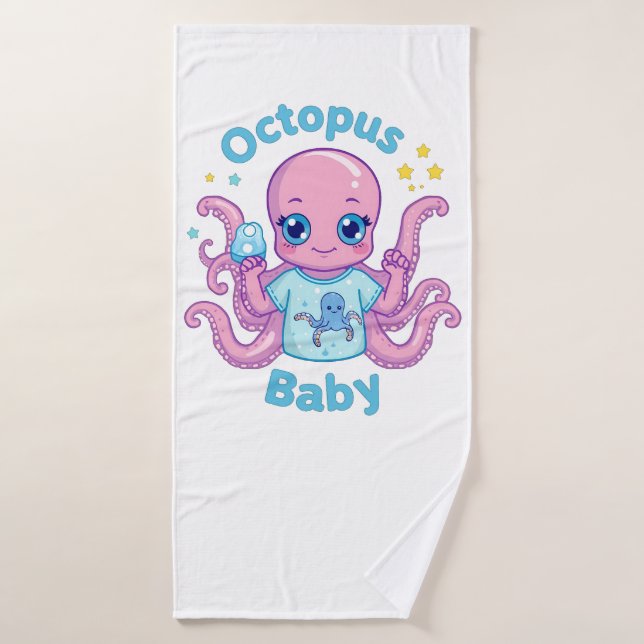 Oktopus-Badetuch Baby  Badehandtuch (Badehandtuch)