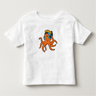 Oktopus bei Musik mit Kopfhörer Kleinkind T-shirt