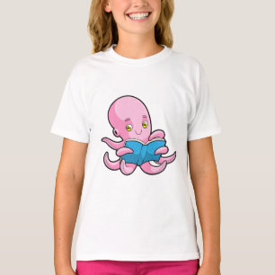Oktopus beim Lesen eines Buches T-Shirt