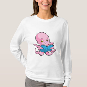 Oktopus beim Lesen eines Buches T-Shirt