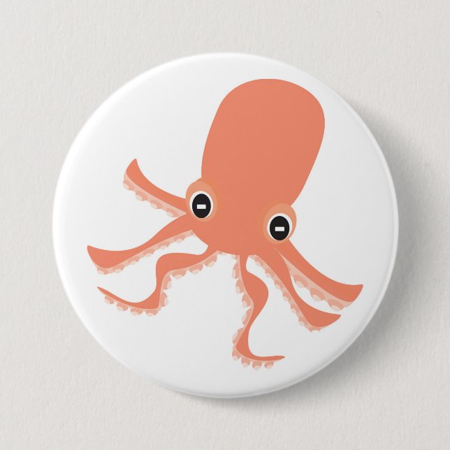 Oktopus Button (Vorderseite)