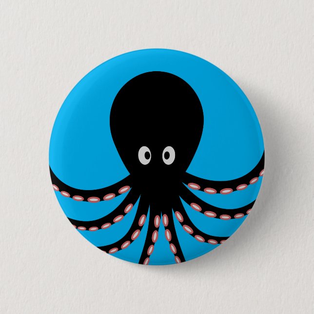 Oktopus Button (Vorderseite)