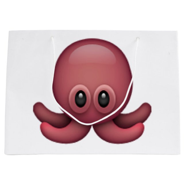 Oktopus - Emoji Große Geschenktüte (Vorderseite)