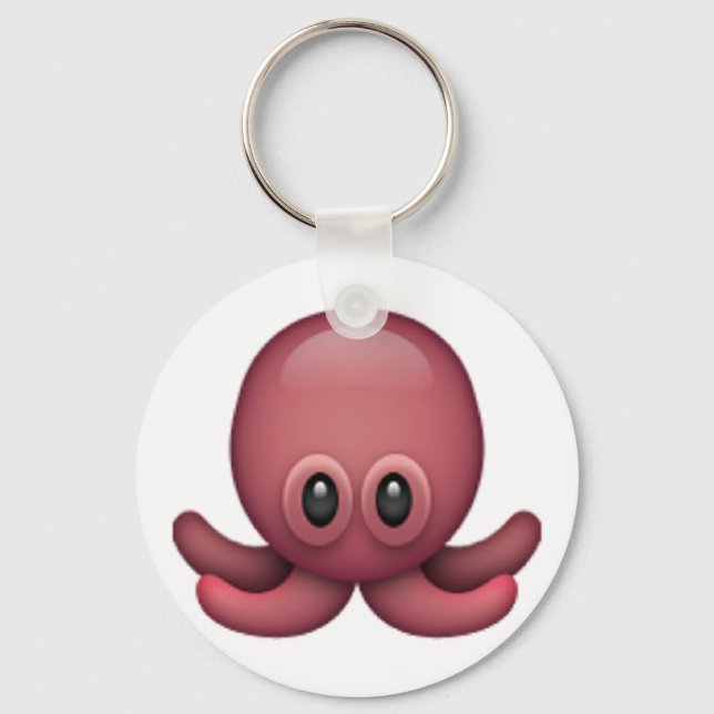 Oktopus - Emoji Schlüsselanhänger (Vorderseite)