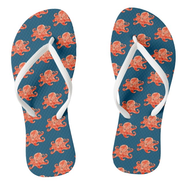 Oktopus Flip Flops (Fußbett)