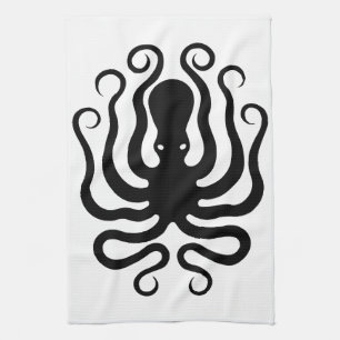 Oktopus, griechisches Reliefdesign Handtuch
