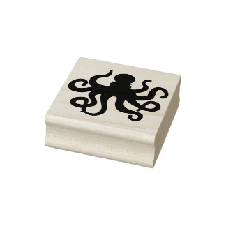 Oktopus Gummistempel