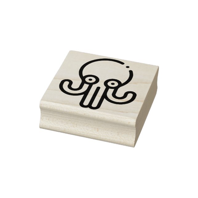 Oktopus Gummistempel (Stempel)