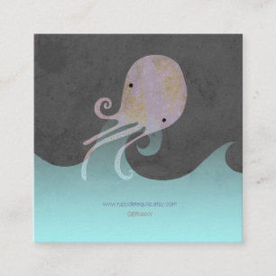 Oktopus handgefertigte Visitenkarte